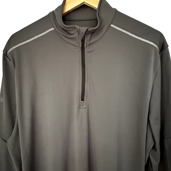 Callaway Weather Series Golf 1/4 Zip Long Sleeve Pullover, Gray, Large - Picture 5 of 8